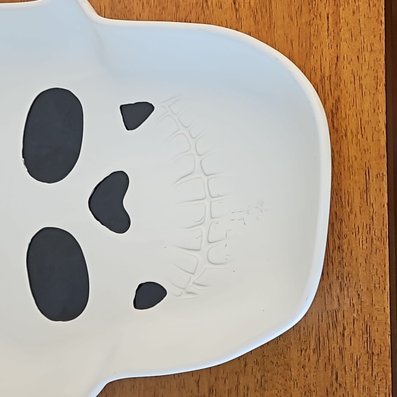 Final Reduction: Pottery Barn Figural Skull Stoneware Condiment Server - Picture 4 of 14